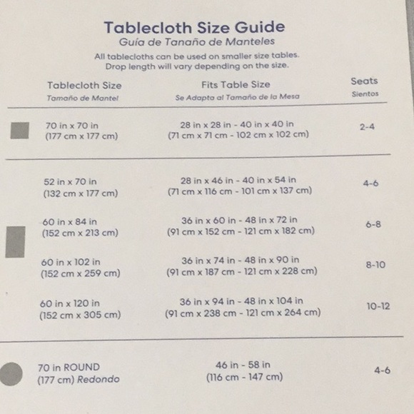 Bed Bath & Beyond Essentials Gray Tablecloth, Dual Fit, Oblong or Rectangular. - Picture 5 of 7